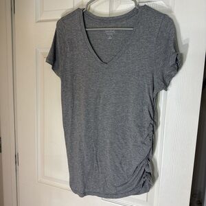Isabel Maternity Heather Gray V-Neck Tee